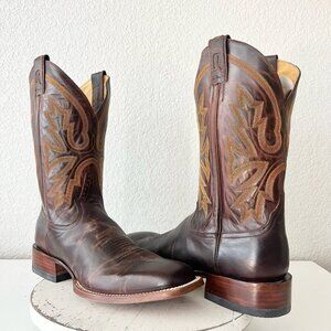 Rod Patrick Mens Cowboy Boots 13A Perro Loco Brown Leather Western Square Toe